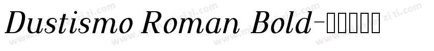 Dustismo Roman Bold字体转换